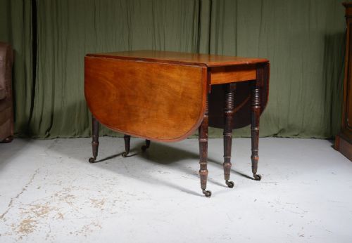 a george iii mahogany double gateleg dining table c1800 - CATEGORY: ANTIQUE TABLES - DATED GEORGIAN
