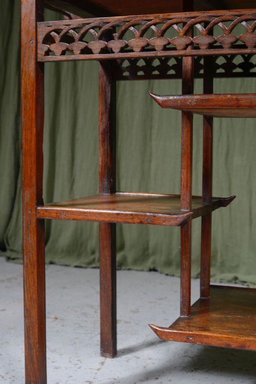 AN ANGLO JAPANESE HEAVY HARDWOOD OCCASIONAL TABLE TO A DESIGN BY EW GODWIN 1870'S - ADDITIONAL PHOTO 10