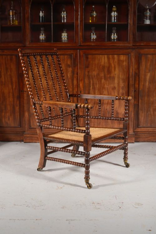 a george iv simulated rosewood bobbin armchair c1840 - CATEGORY: ANTIQUE CHAIRS - DATED GEORGIAN