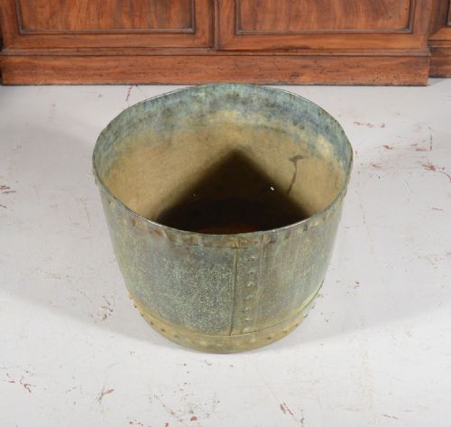 A VICTORIAN PATINATED VERDIGRIS COPPER PLANTER C1850 - ADDITIONAL PHOTO 2