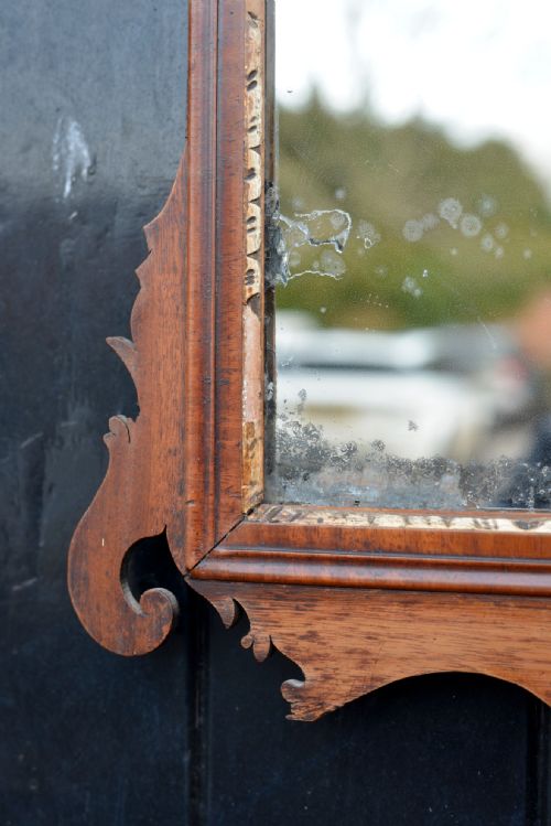 A 19TH CENTURY SWANSEA MIRROR WITH MERCURY PLATE C1840 - ADDITIONAL PHOTO 4