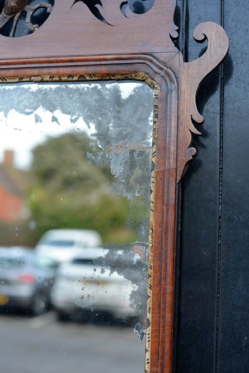 A 19TH CENTURY SWANSEA MIRROR WITH MERCURY PLATE C1840 - ADDITIONAL PHOTO 6