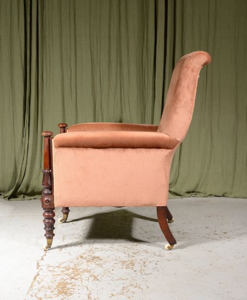 A WILLIAM IV MAHOGANY LIBRARY CHAIR C1835 - ADDITIONAL PHOTO 2