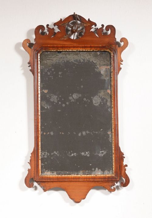 A 19TH CENTURY SWANSEA MIRROR WITH MERCURY PLATE C1840 - ADDITIONAL PHOTO 1