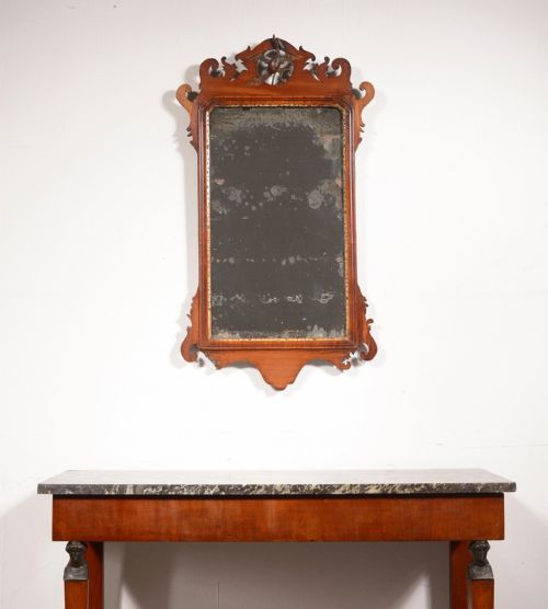 a 19th century swansea mirror with mercury plate c1840 - CATEGORY: ANTIQUE MIRRORS - DATED 19TH CENTURY