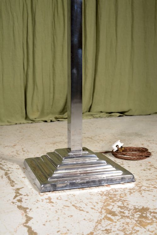 AN ART DECO CHROME STANDARD LAMP C1935 - ADDITIONAL PHOTO 1