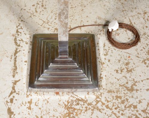 AN ART DECO CHROME STANDARD LAMP C1935 - ADDITIONAL PHOTO 2