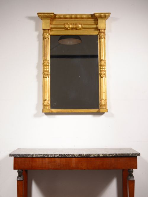 a william iv carved gilt wood pier mirror c1835 - CATEGORY: ANTIQUE MIRRORS - DATED 19TH CENTURY
