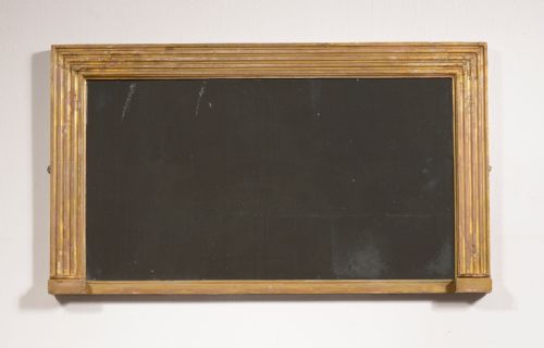 A FRENCH GILT OVERMANTEL MIRROR WITH FOXED MERCURY PLATE C1860 - ADDITIONAL PHOTO 1