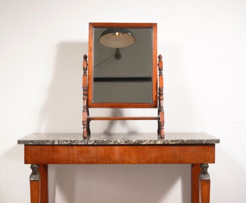 an aesthetic movement walnut swing toilet mirror attributed to jas shoolbred london c1880 - CATEGORY: ANTIQUE MIRRORS - DATED 19TH CENTURY