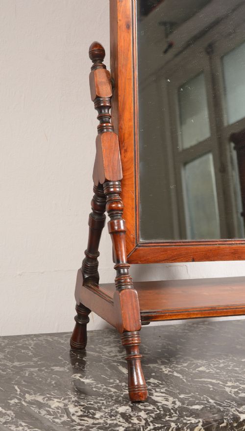 AN AESTHETIC MOVEMENT WALNUT SWING TOILET MIRROR ATTRIBUTED TO JAS SHOOLBRED LONDON C1880 - ADDITIONAL PHOTO 1