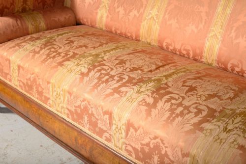 A BIEDERMEIER BURR WALNUT SOFA C1840 - ADDITIONAL PHOTO 2