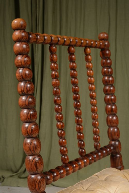 A WILLIAM IV SIMULATED ROSEWOOD BOBBIN SLIPPER CHAIR C1835 - ADDITIONAL PHOTO 1