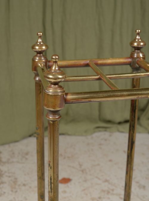 A VICTORIAN BRASS STICK STAND C1850 - ADDITIONAL PHOTO 2