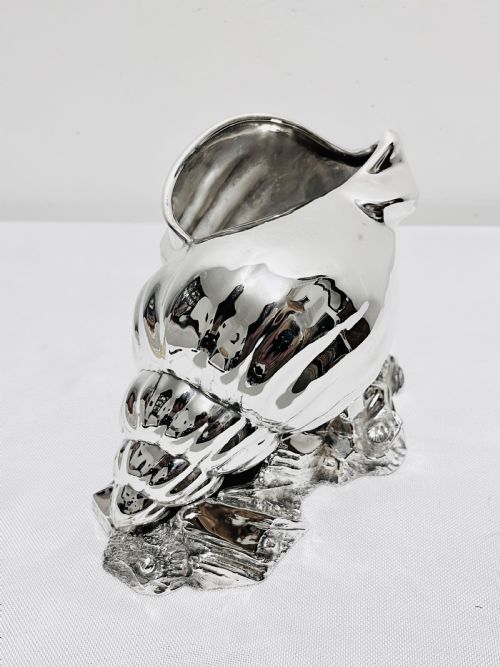 VICTORIAN NOVELTY SILVER PLATED SPOON WARMER IN THE SHAPE OF A CONCH SHELL - ADDITIONAL PHOTO 2