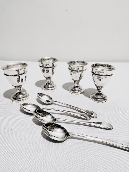ANTIQUE OLD SHEFFIELD PLATE TOAST RACK AND EGG CRUET - ADDITIONAL PHOTO 6