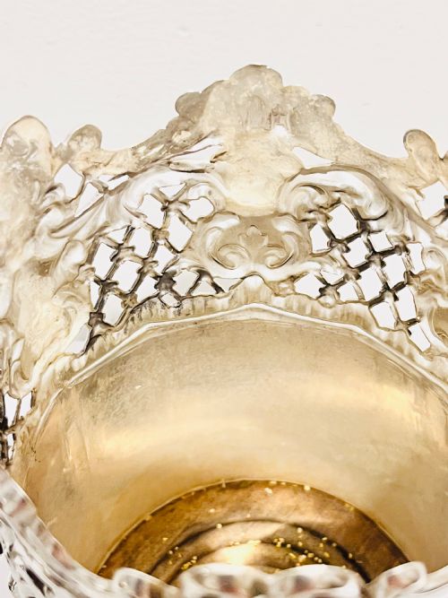VICTORIAN SILVER PLATED TALL WINE BOTTLE COASTER - ADDITIONAL PHOTO 1