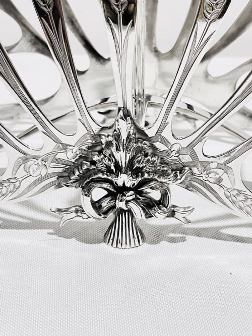 VICTORIAN ANTIQUE SILVER PLATED TOAST RACK BY ELKINGTON COMPANY 1896 - ADDITIONAL PHOTO 1