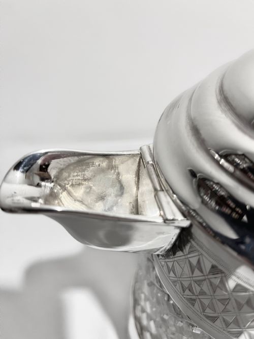 ANTIQUE SILVER PLATED BEER LEMONADE PIMMS JUG BY WILLIAM HUTTON SONS C1880 - ADDITIONAL PHOTO 4