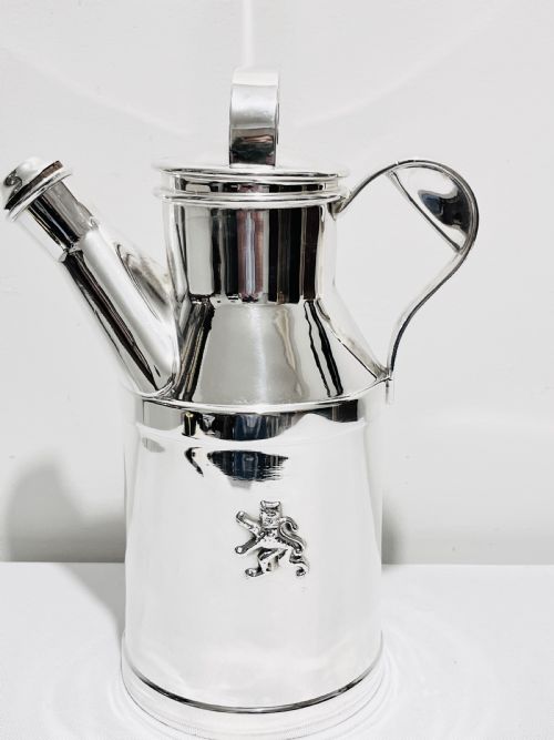novelty silver plated cocktail shaker in the form of a milk churn c1940 - CATEGORY: ANTIQUE SILVER - DATED 1940