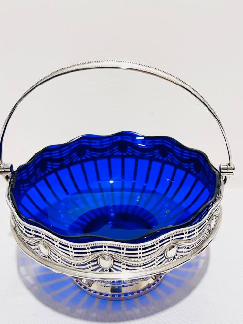 large antique silver plated wmf c1890 fruit basket - CATEGORY: ANTIQUE SILVER - DATED 1890