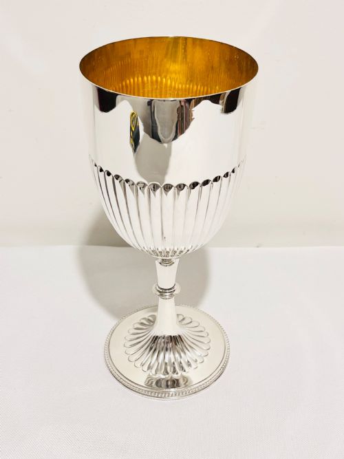 antique silver plated goblet by atkin brothers c1900 - CATEGORY: ANTIQUE SILVER - DATED 1900