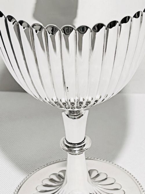 ANTIQUE SILVER PLATED GOBLET BY ATKIN BROTHERS C1900 - ADDITIONAL PHOTO 4