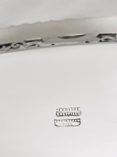 ANTIQUE SILVER PLATED TRAY BY J H POTTER C1890 - ADDITIONAL PHOTO 3