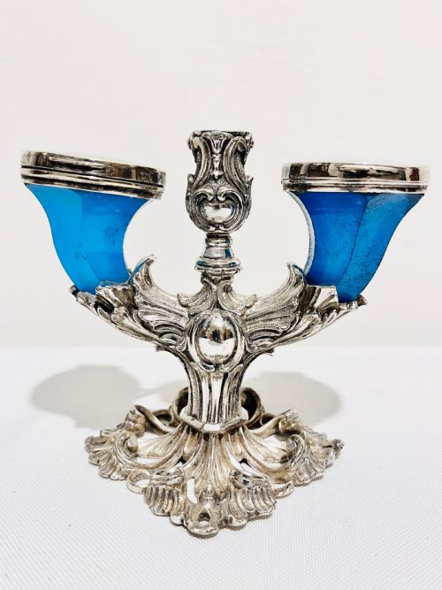 fabulous silver plated double inkstand by elkington company c1870 - CATEGORY: ANTIQUE SILVER - DATED 1870