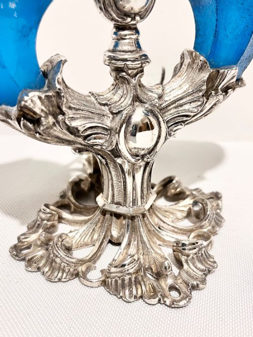 FABULOUS SILVER PLATED DOUBLE INKSTAND BY ELKINGTON COMPANY C1870 - ADDITIONAL PHOTO 1