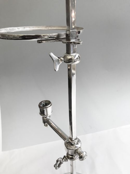 ANTIQUE SILVER PLATED STUDENT LAMP C1900 - ADDITIONAL PHOTO 5