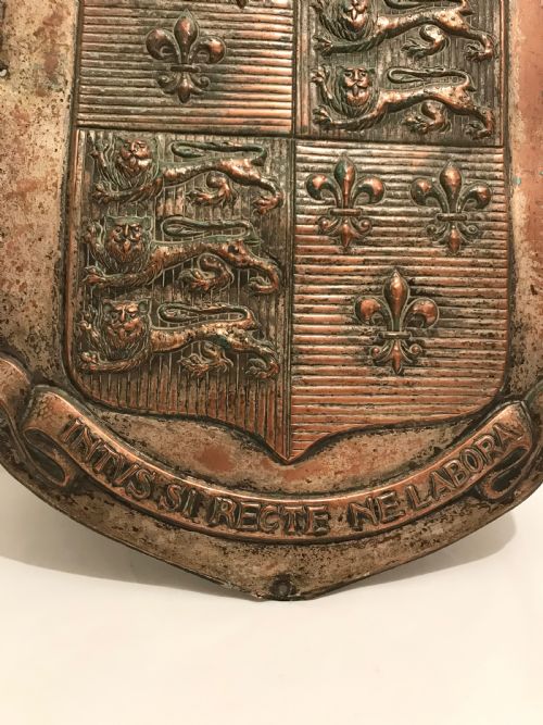 COPPER SHIELD FROM SHREWSBURY SCHOOL - ADDITIONAL PHOTO 4