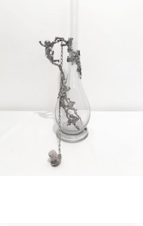 SILVER PLATED GLASS CLARET JUG C1880 - ADDITIONAL PHOTO 7