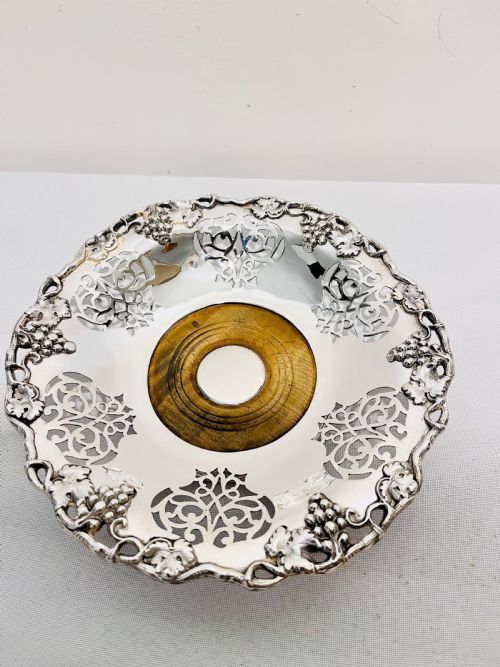 ANTIQUE SILVER PLATED PAIR WINE OR DECANTER COASTERS C1880 - ADDITIONAL PHOTO 3