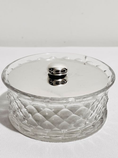 NOVELTY SILVER PLATED MILITARY CAP JAM OR PRESERVE DISH C1920 - ADDITIONAL PHOTO 1