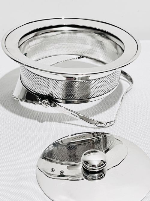 NOVELTY SILVER PLATED MILITARY CAP JAM OR PRESERVE DISH C1920 - ADDITIONAL PHOTO 2