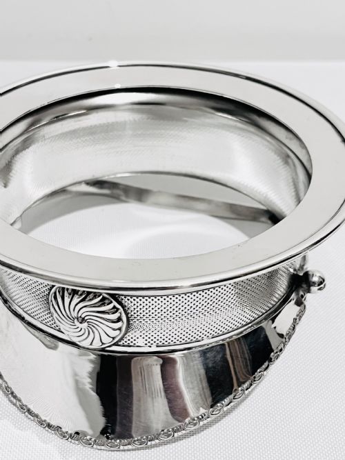 NOVELTY SILVER PLATED MILITARY CAP JAM OR PRESERVE DISH C1920 - ADDITIONAL PHOTO 3