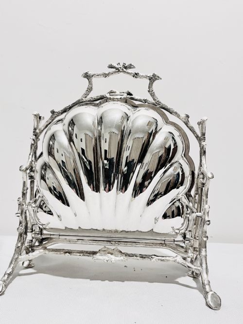antique silver plated biscuit warmer by fenton brothers c1880 - CATEGORY: ANTIQUE SILVER - DATED 1880