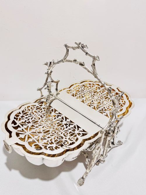 ANTIQUE SILVER PLATED BISCUIT WARMER BY FENTON BROTHERS C1880 - ADDITIONAL PHOTO 3