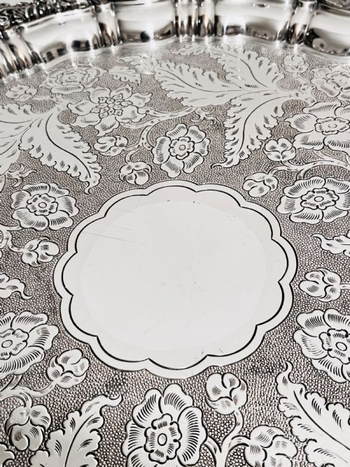 OLD SHEFFIELD SILVER PLATE SALVER C1830 - ADDITIONAL PHOTO 4
