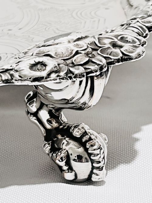 OLD SHEFFIELD SILVER PLATE TRAY C1830 - ADDITIONAL PHOTO 2