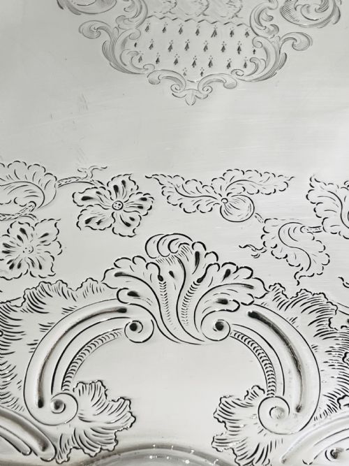 OLD SHEFFIELD SILVER PLATE TRAY C1830 - ADDITIONAL PHOTO 4
