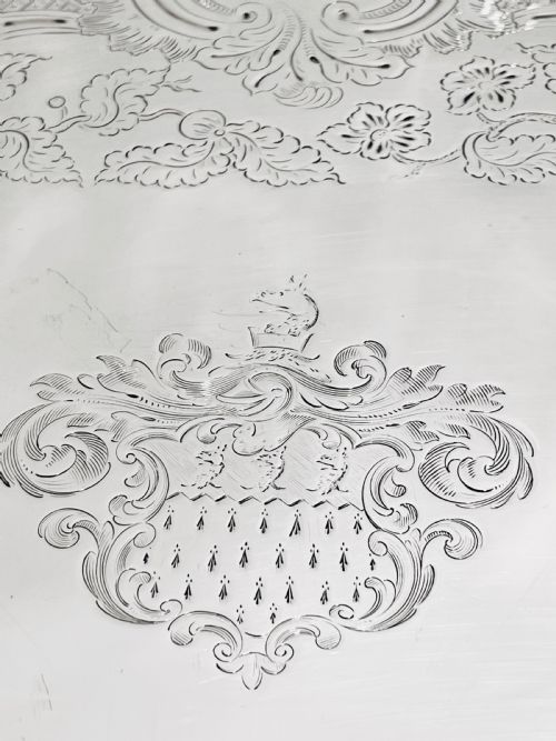 OLD SHEFFIELD SILVER PLATE TRAY C1830 - ADDITIONAL PHOTO 6