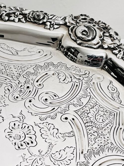 OLD SHEFFIELD SILVER PLATE TRAY C1830 - ADDITIONAL PHOTO 7