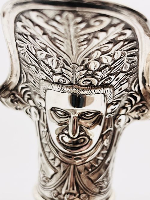 ANTIQUE SILVER PLATED RELIEF CLARET JUG BY JAMES DIXON SONS C1880 - ADDITIONAL PHOTO 6