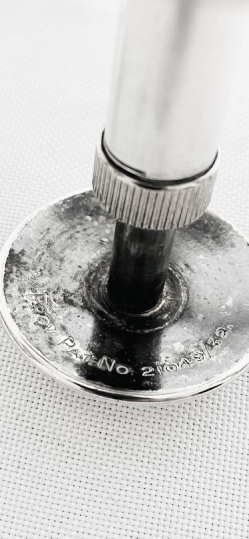 RARE VINTAGE SILVER PLATED AND GLASS PUMP ACTION COCKTAIL STIRRER C1930 - ADDITIONAL PHOTO 3