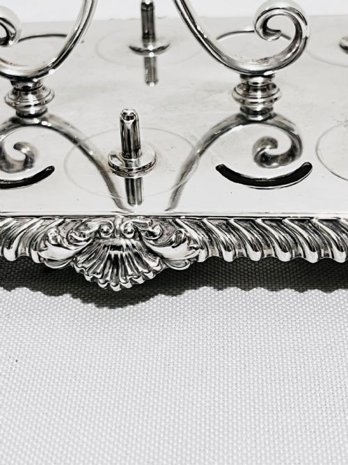 ANTIQUE SILVER PLATED EGG CRUET BY JAMES DIXON SONS C1880 - ADDITIONAL PHOTO 4