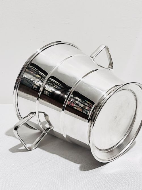 ART DECO DESIGN VINTAGE SILVER PLATED ICE PAIL C1940 - ADDITIONAL PHOTO 2