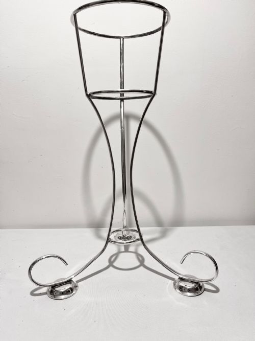 antique floor standing wine bucket stand c1920 by walker hall - CATEGORY: ANTIQUE SILVER - DATED 1920
