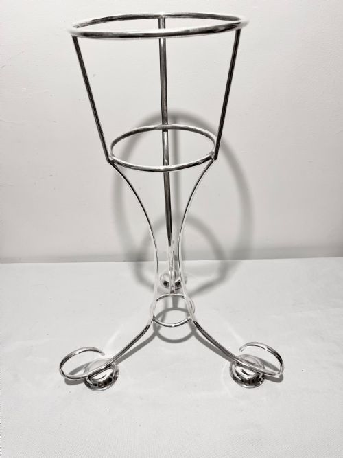 ANTIQUE FLOOR STANDING WINE BUCKET STAND C1920 BY WALKER HALL - ADDITIONAL PHOTO 2